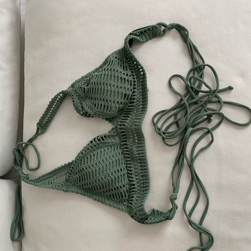 Saks fifth Avenue green bikini